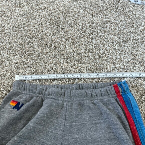 Aviator Nation Sweatpants Womens Medium Gray Blue Red Stripe Track Pants USA - Picture 6 of 9
